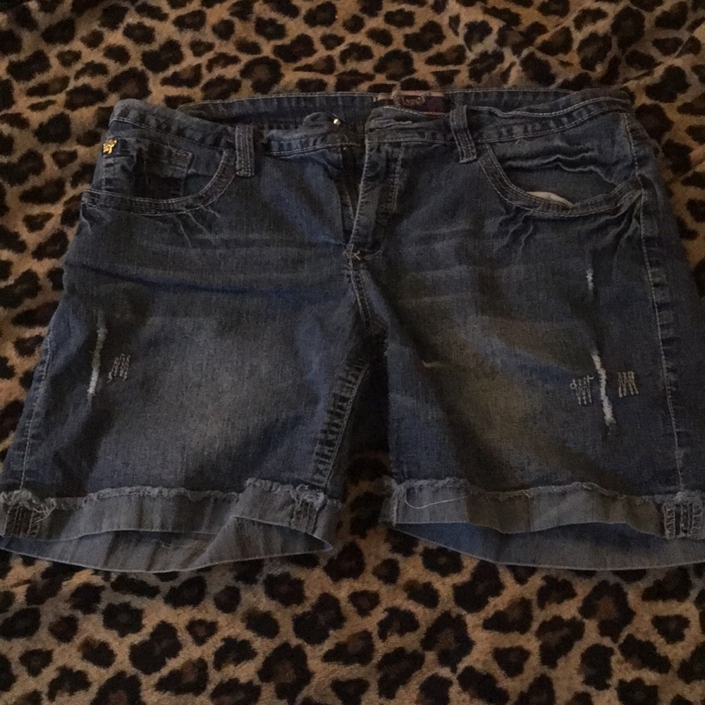Denim shorts